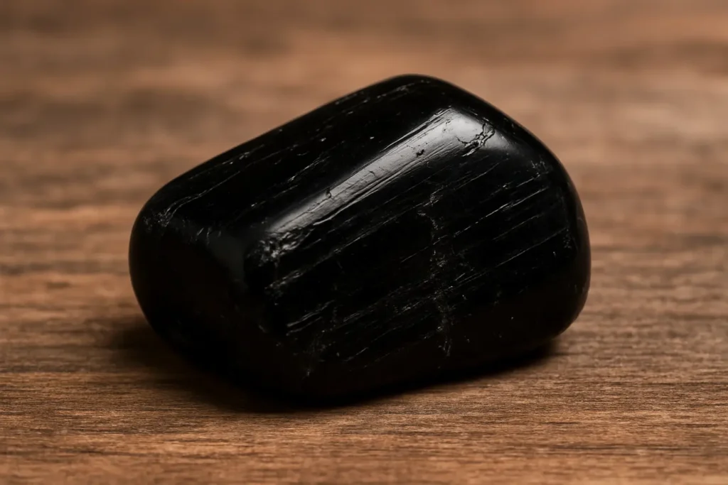 Tourmaline noire brute, pierre d’ancrage et de protection énergétique